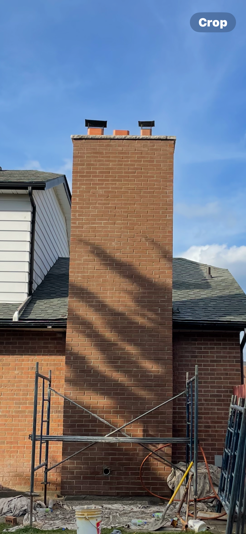 Chimney inspection and repair work